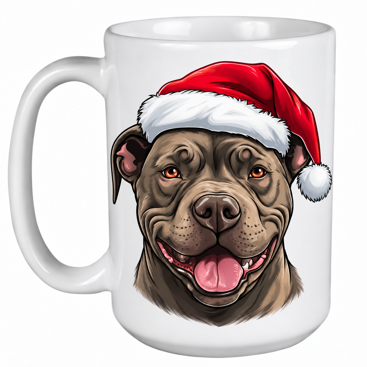 Pit Bull (Face) - 450ml Christmas Mug