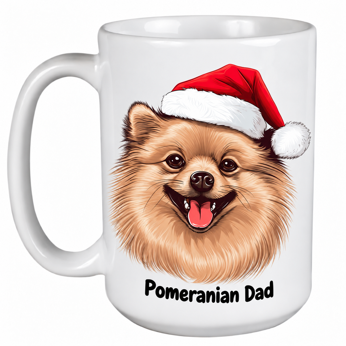 Pomeranian (Face) - 450ml Christmas Mug