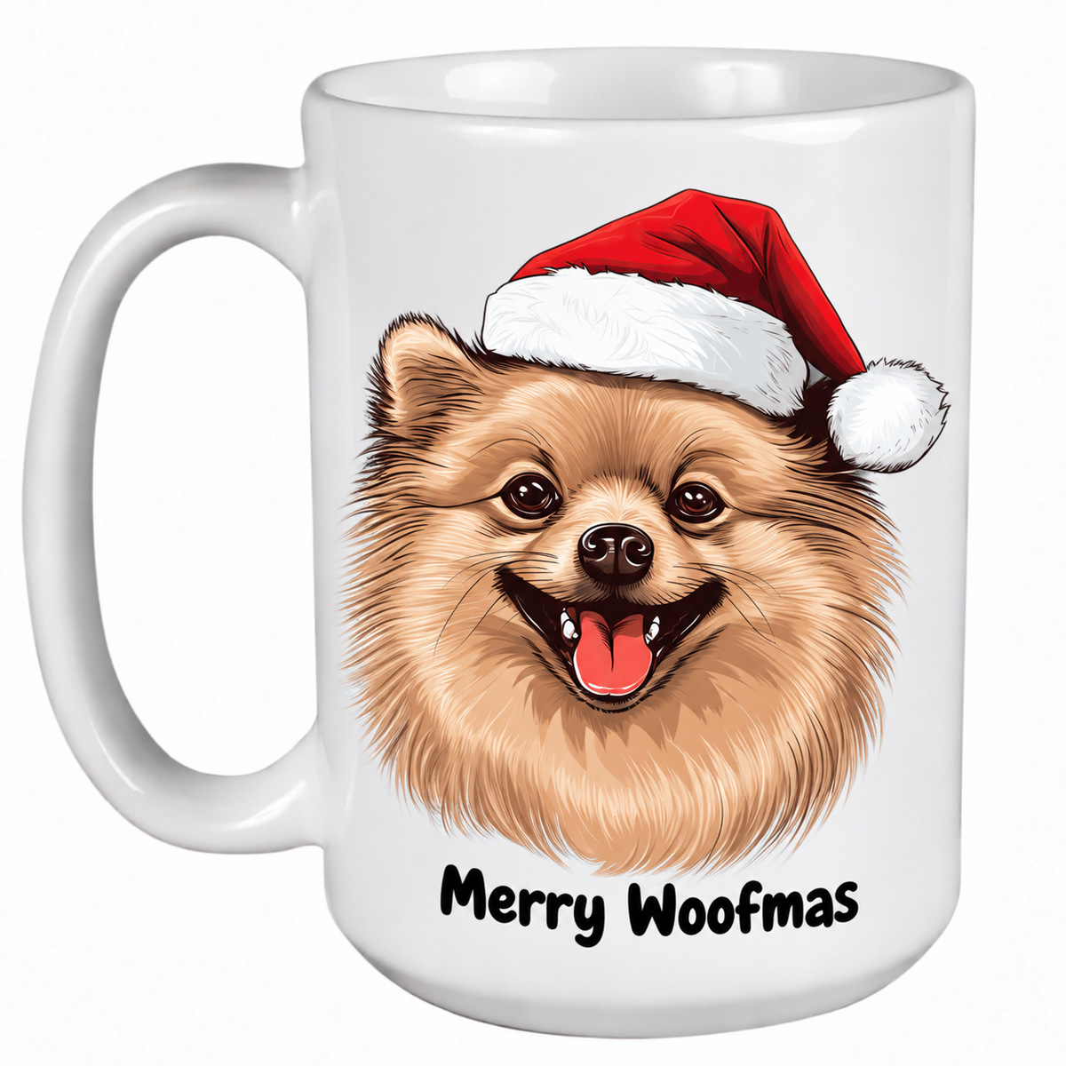 Pomeranian (Face) - 450ml Christmas Mug