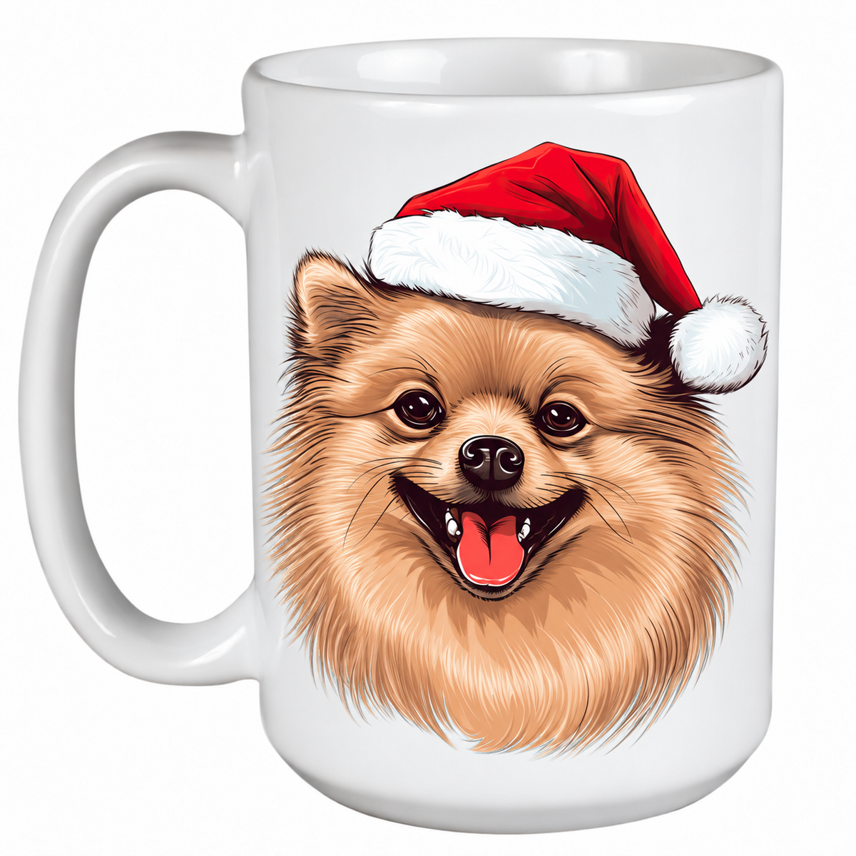Pomeranian (Face) - 450ml Christmas Mug