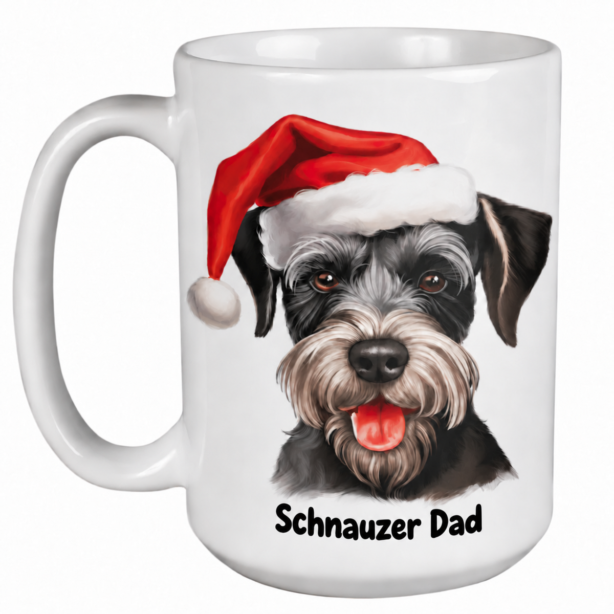 Schnauzer (Face) - 450ml Christmas Mug