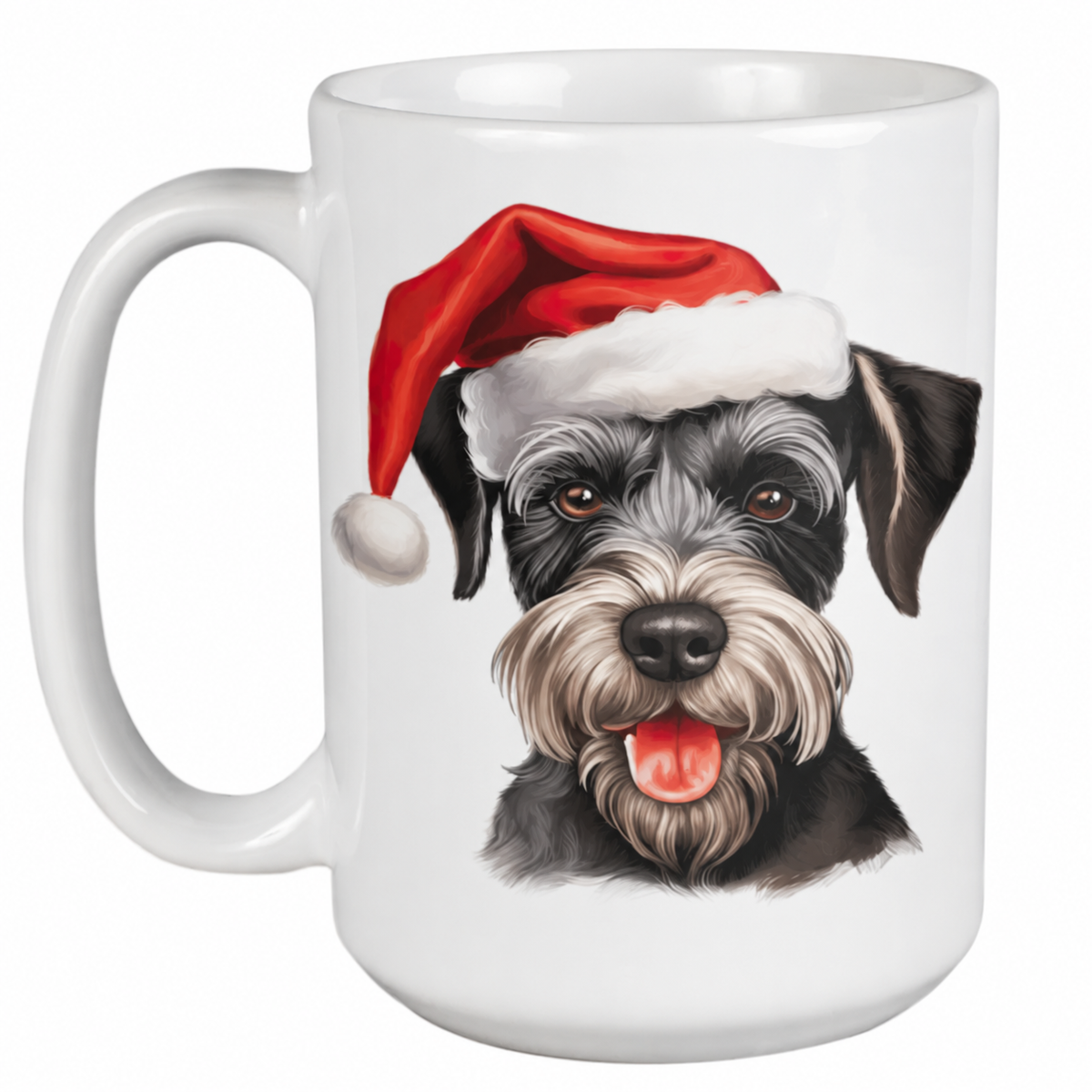 Schnauzer (Face) - 450ml Christmas Mug