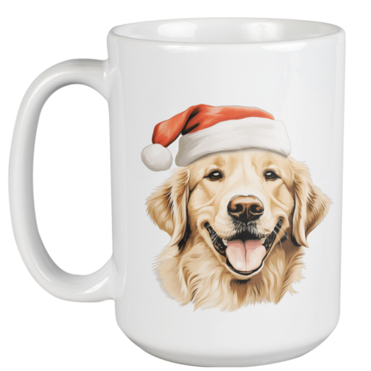 450ml Christmas Mug – Golden Retriever