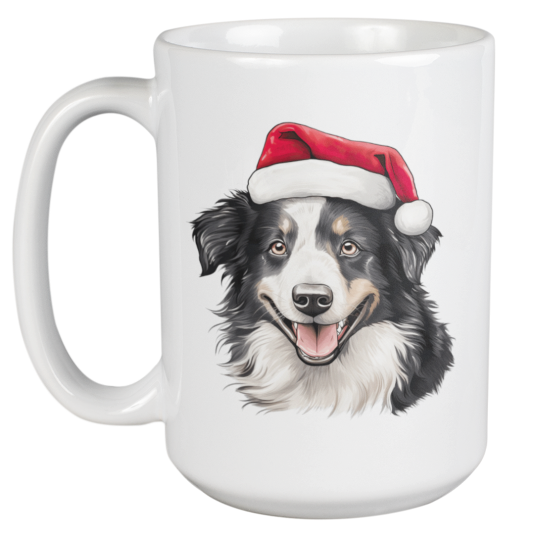 Border Collie Christmas Mug