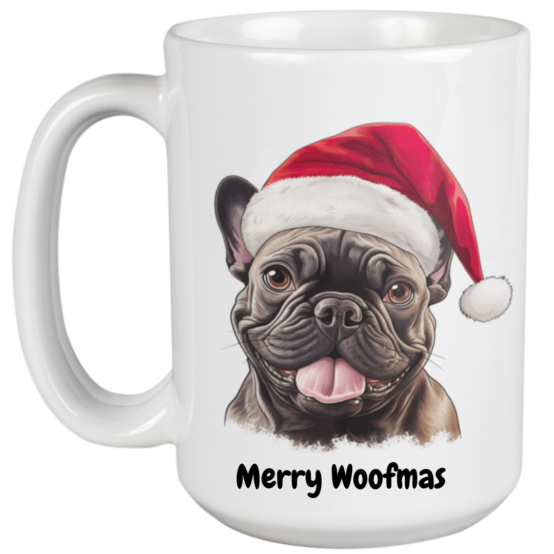 450ml Christmas Mug – French Bulldog