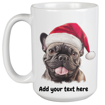 450ml Christmas Mug – French Bulldog