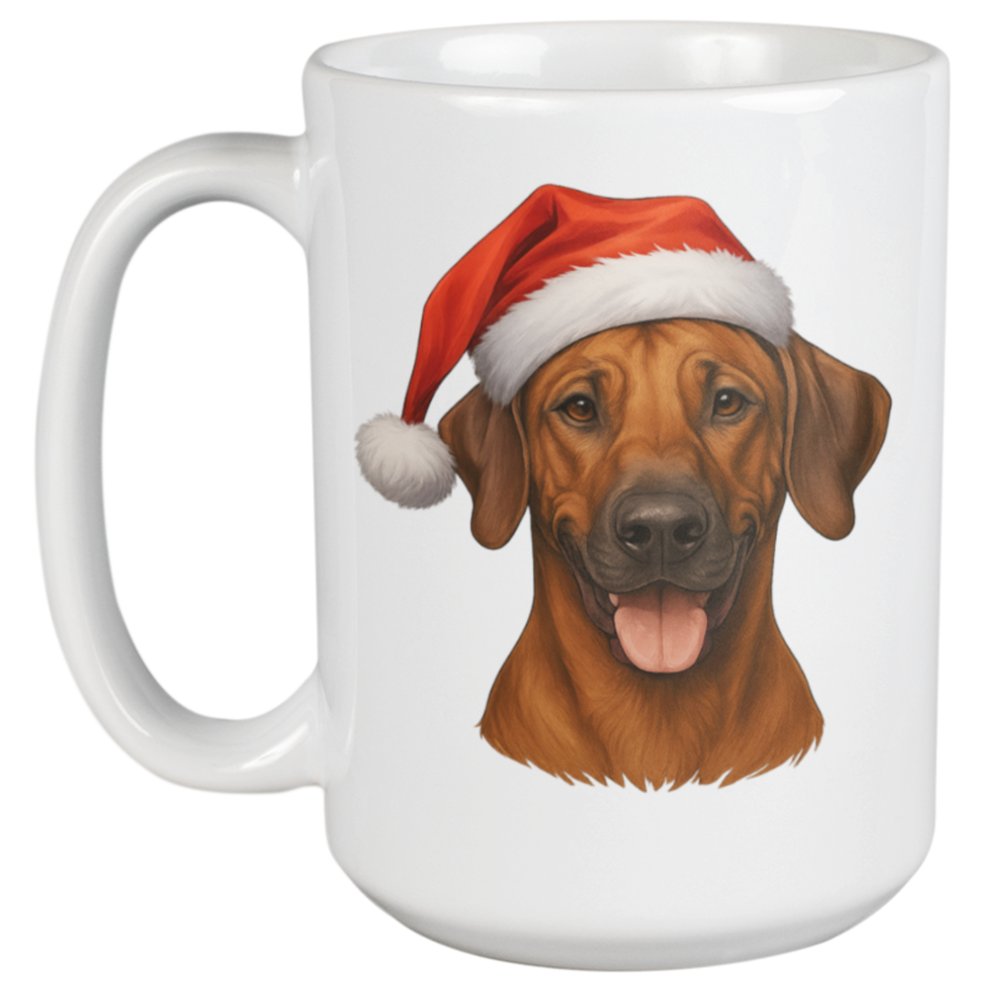 450ml Christmas Mug - Rhodesian Ridgeback