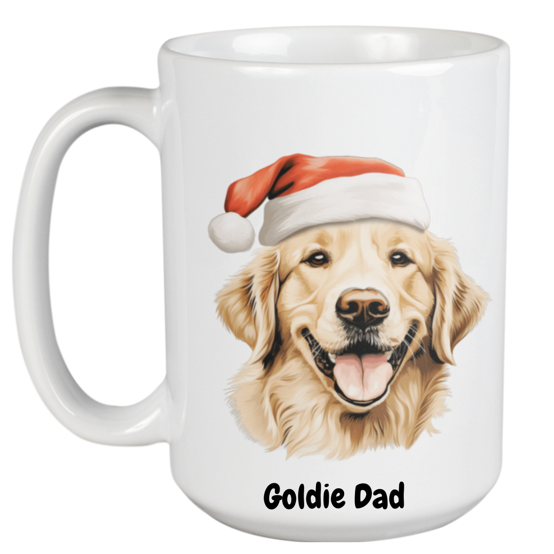 450ml Christmas Mug – Golden Retriever