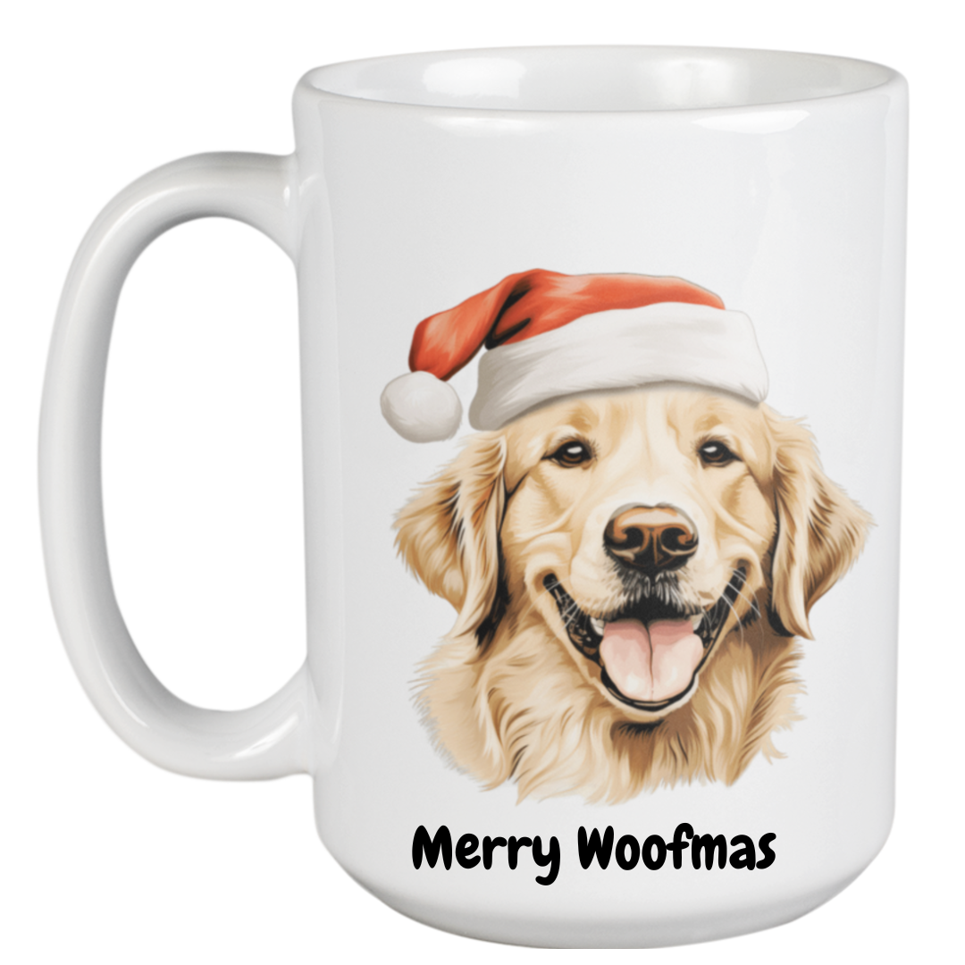 Golden Retriever Christmas Mug