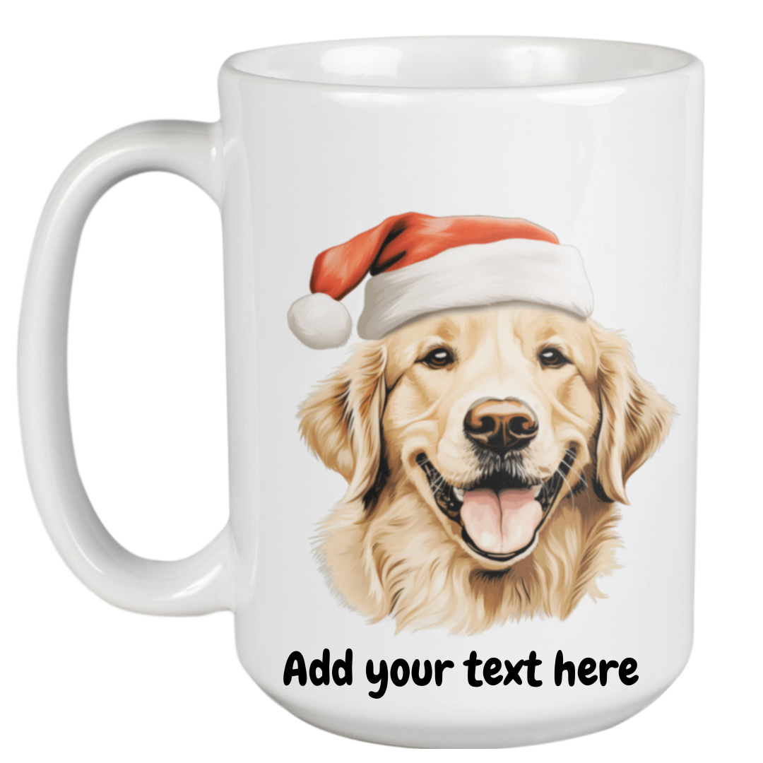 450ml Christmas Mug – Golden Retriever