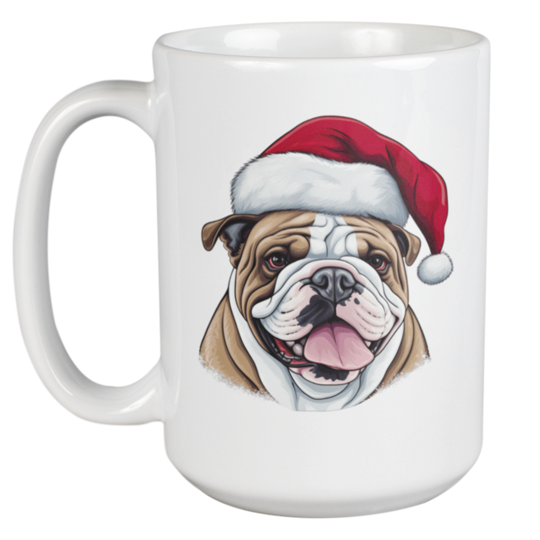 Bulldog Christmas Mug