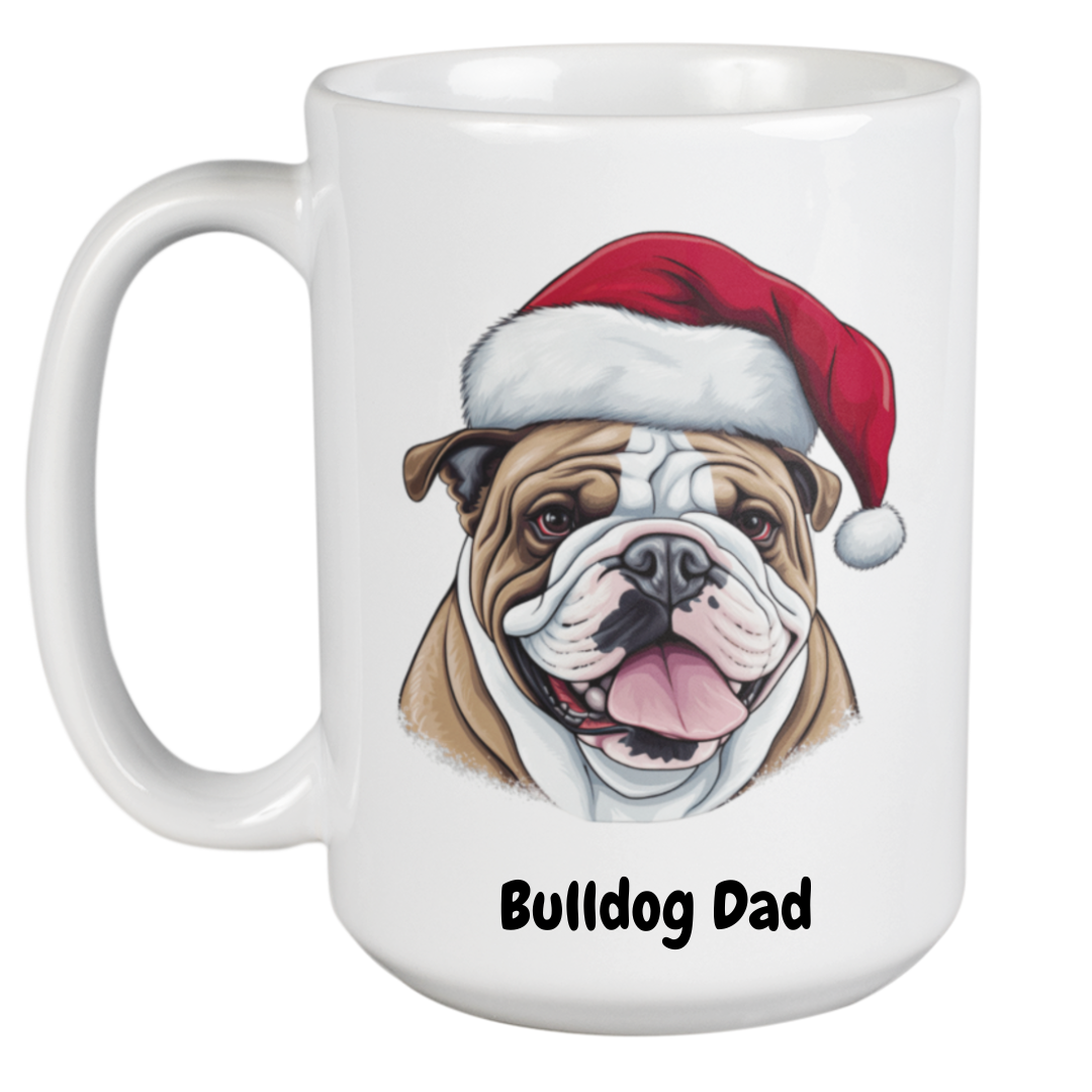 Bulldog Christmas Mug