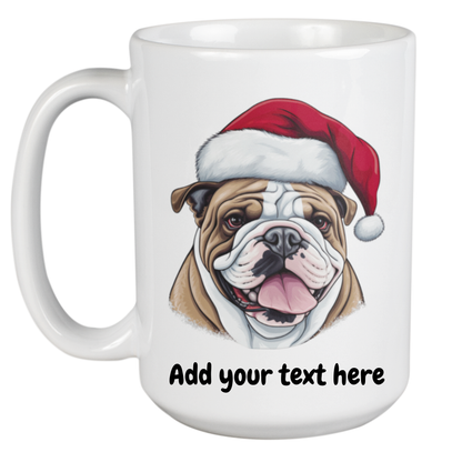 Bulldog Christmas Mug