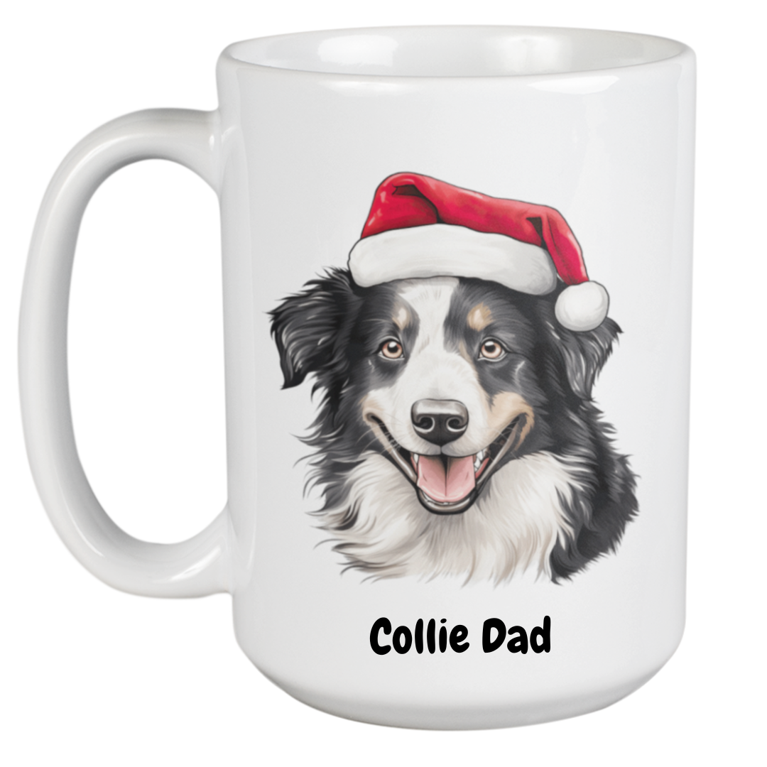 Border Collie Christmas Mug