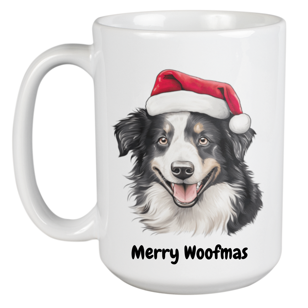Border Collie Christmas Mug