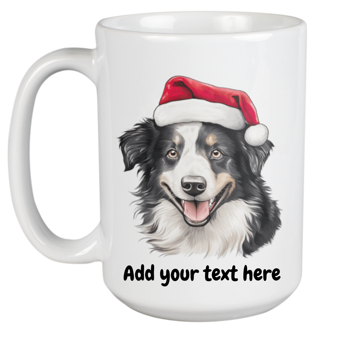 Border Collie Christmas Mug