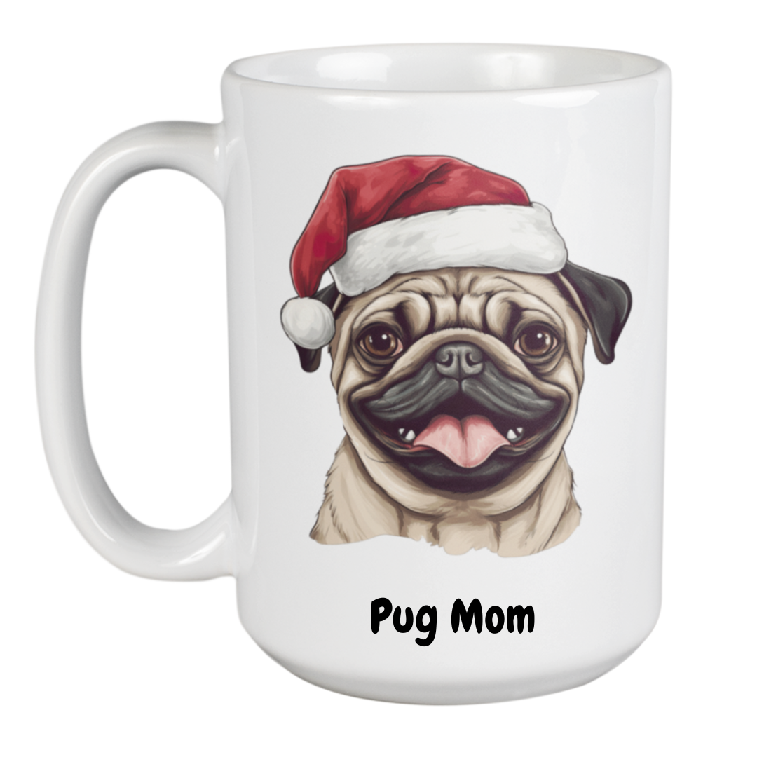 450ml Christmas Mug – Pug