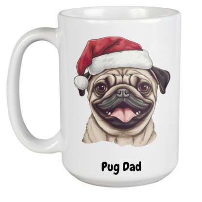 450ml Christmas Mug – Pug
