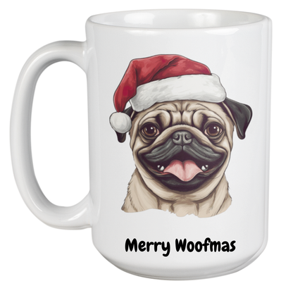 450ml Christmas Mug – Pug