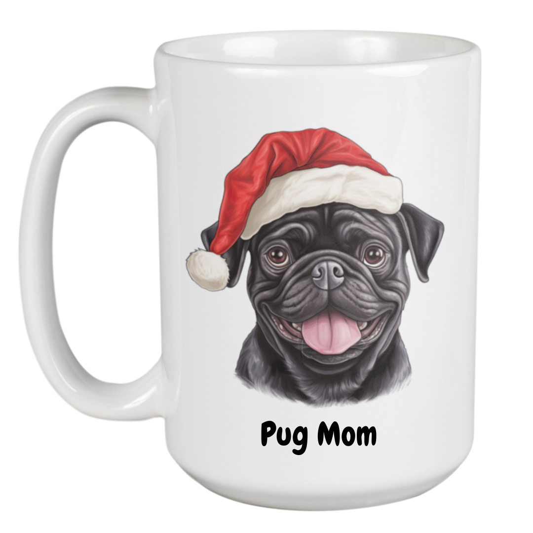 450ml Christmas Mug – Pug
