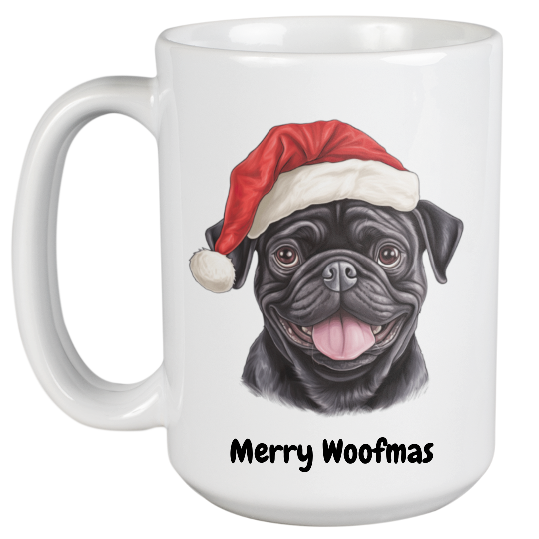 450ml Christmas Mug – Pug