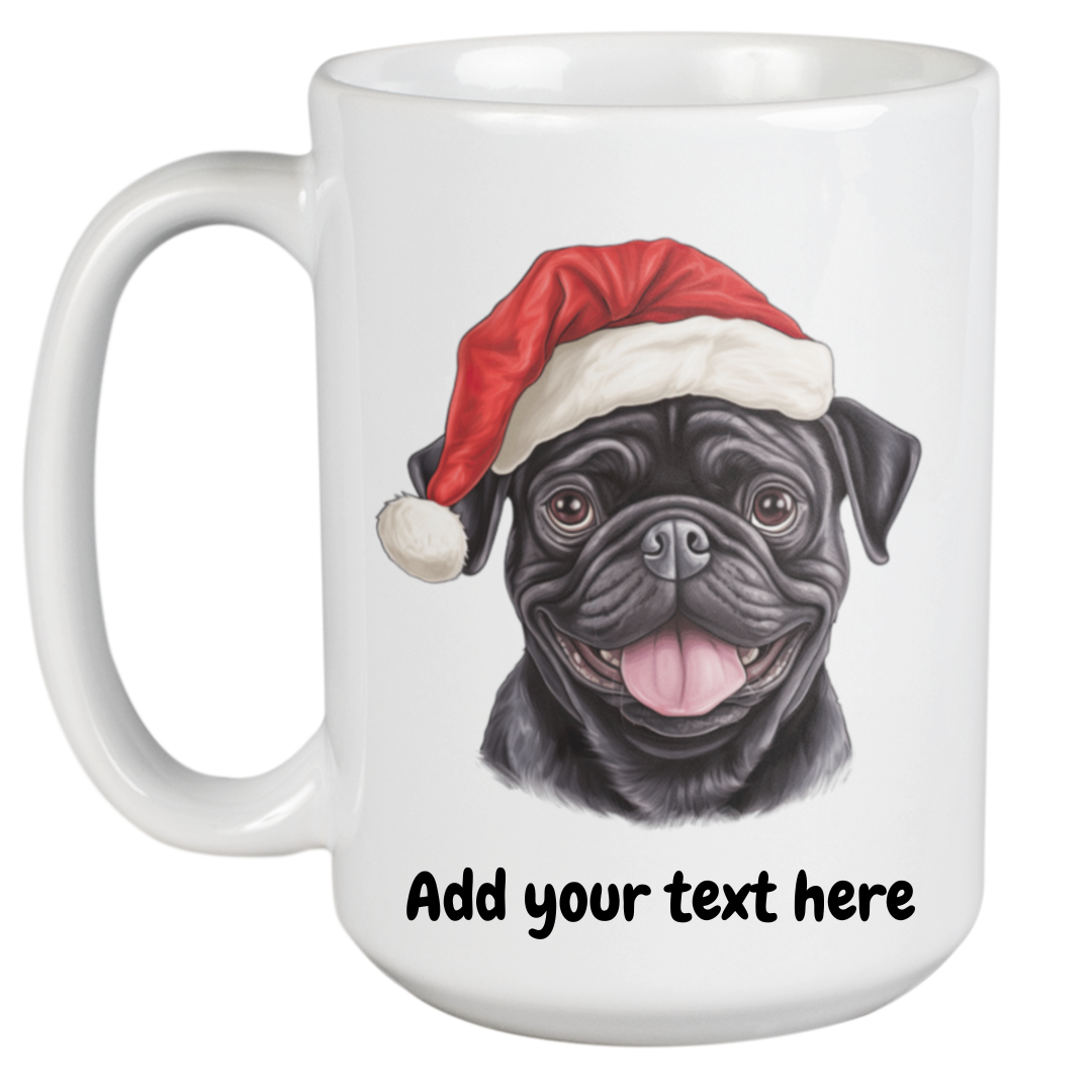 450ml Christmas Mug – Pug
