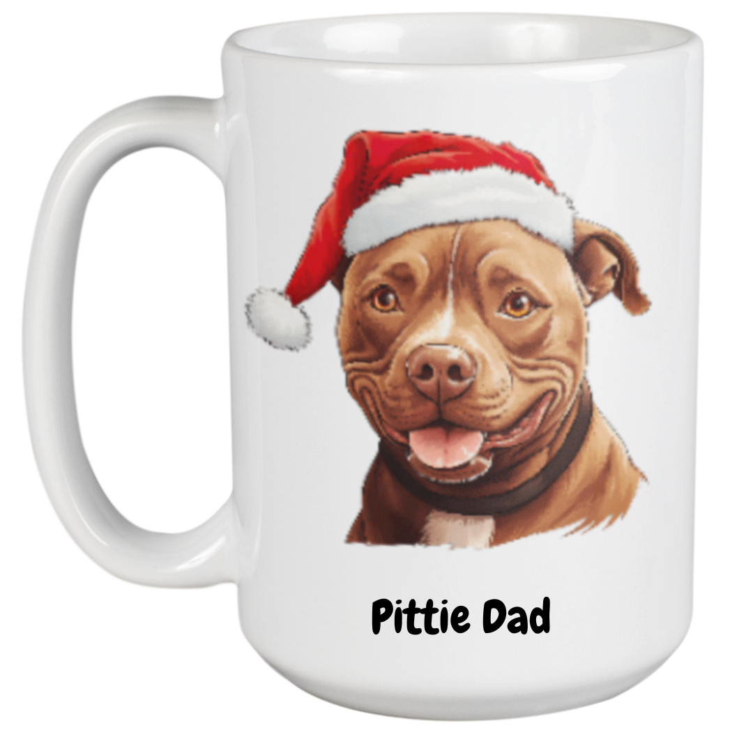 450ml Christmas Mug - Pit Bull