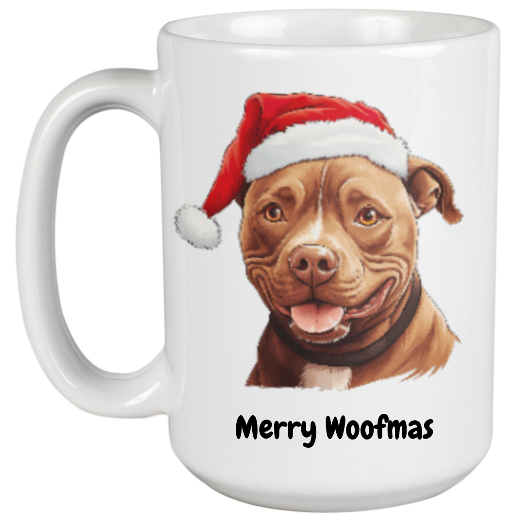 450ml Christmas Mug - Pit Bull