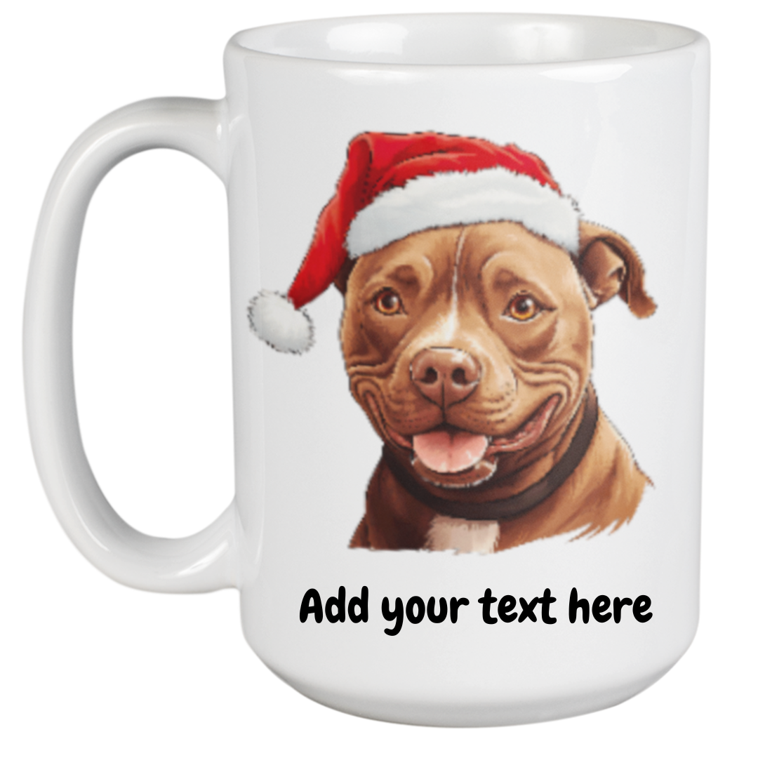 450ml Christmas Mug - Pit Bull