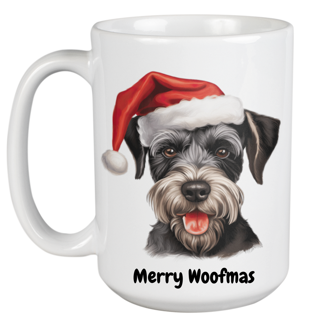 Schnauzer Christmas Mug