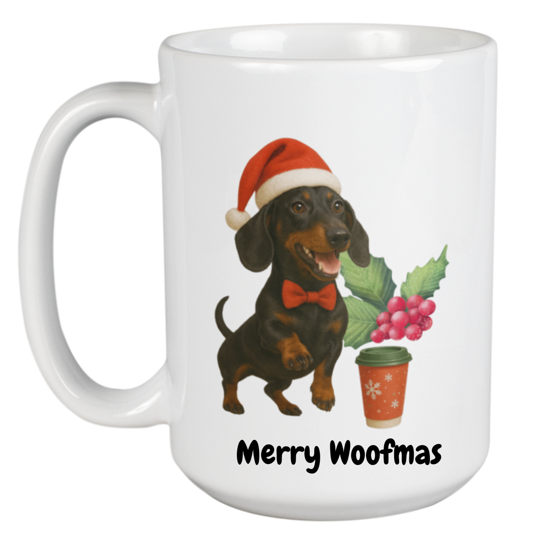 Dachshund Christmas Mug