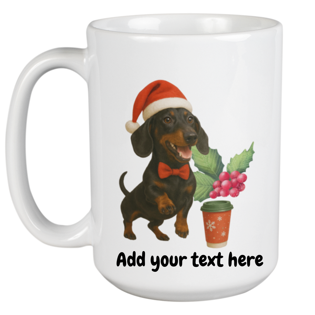 Dachshund Christmas Mug