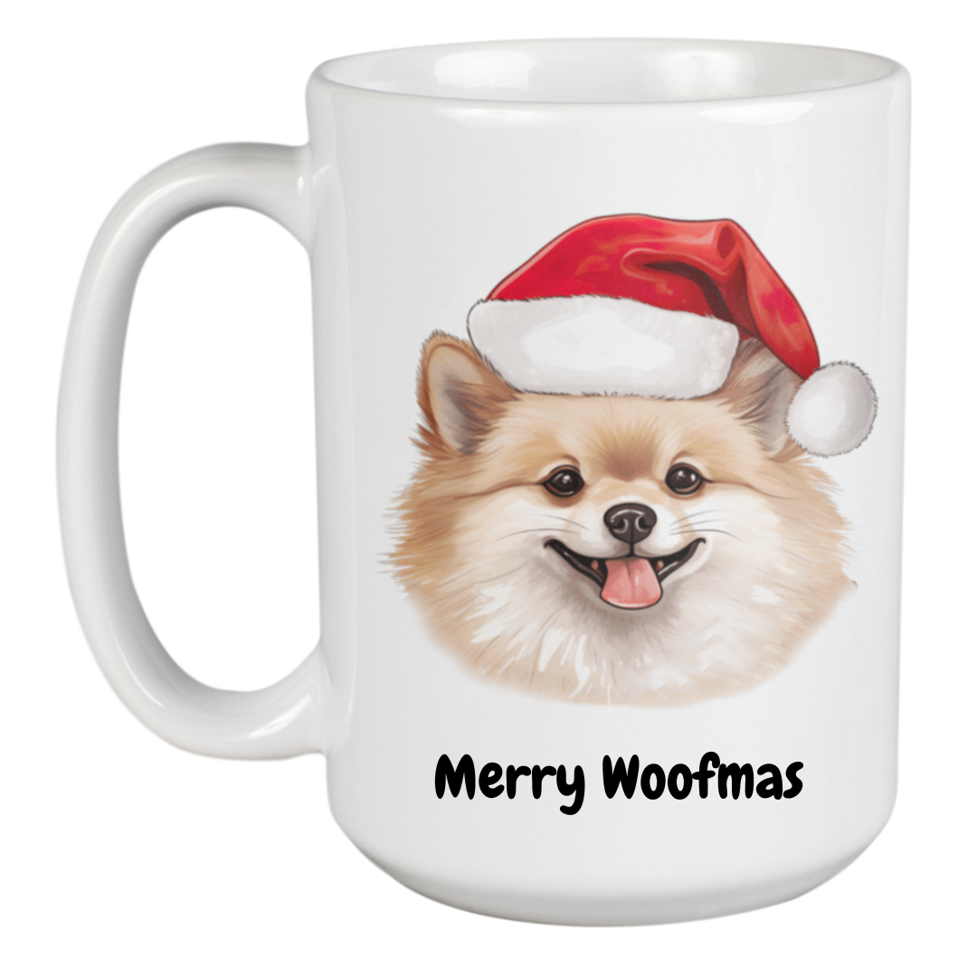Pomeranian Christmas Mug