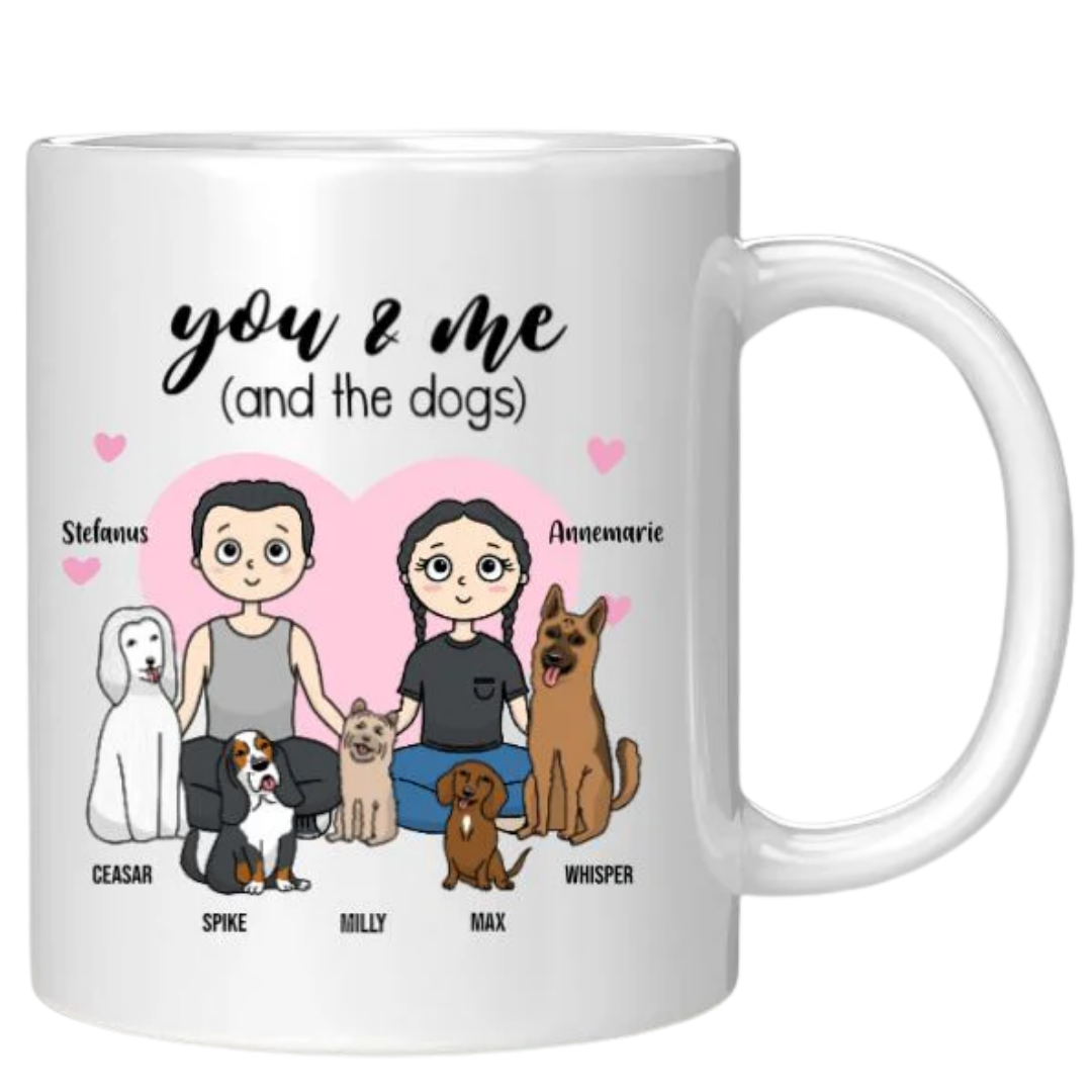 Personalised Mug - You, Me and the Dog(s)