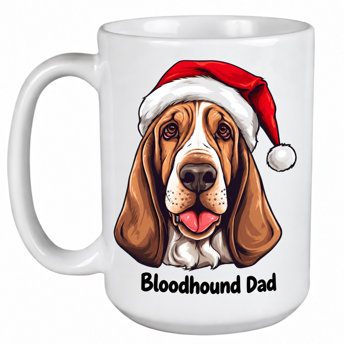 Rescue Roast® Bloodhound Christmas mug – Dad
