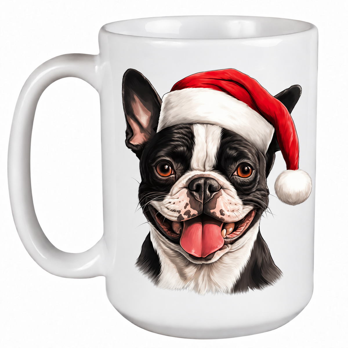 Rescue Roast® Boston Terrier Christmas mug – no text