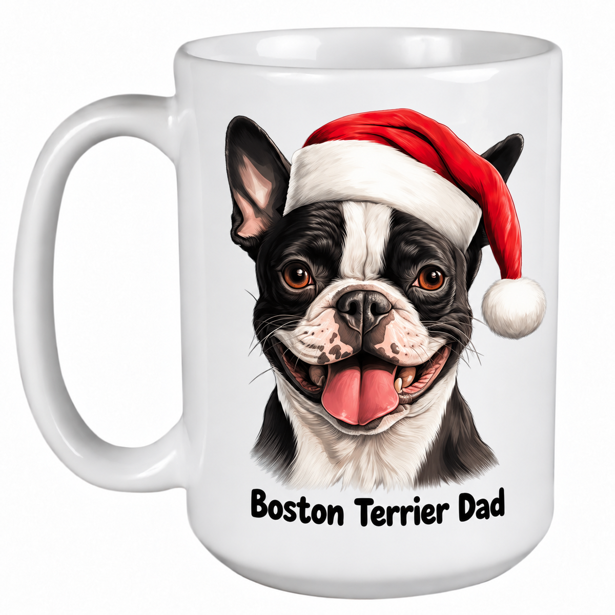 Rescue Roast® Boston Terrier Christmas mug – Dad