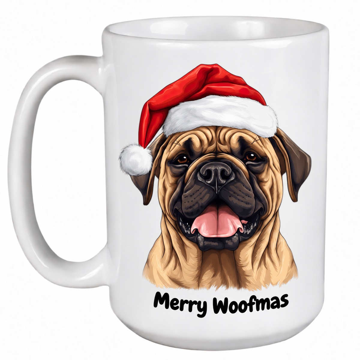 Rescue Roast® Bullmastiff Christmas mug – Woofmas