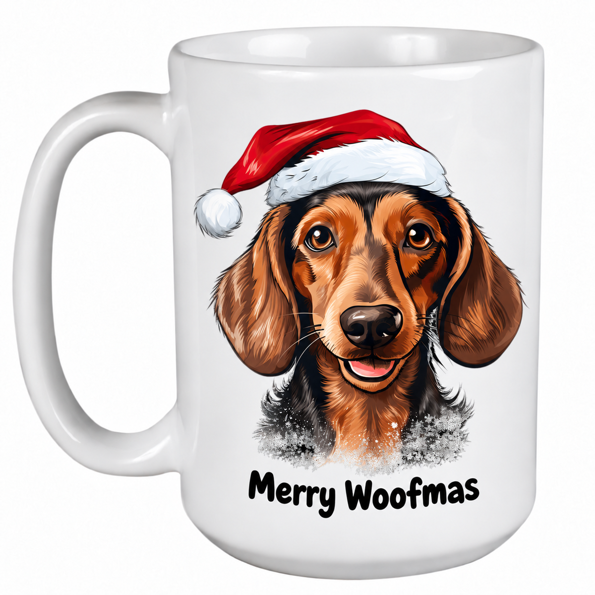 Rescue Roast® Dachshund 1 Christmas mug – Woofmas