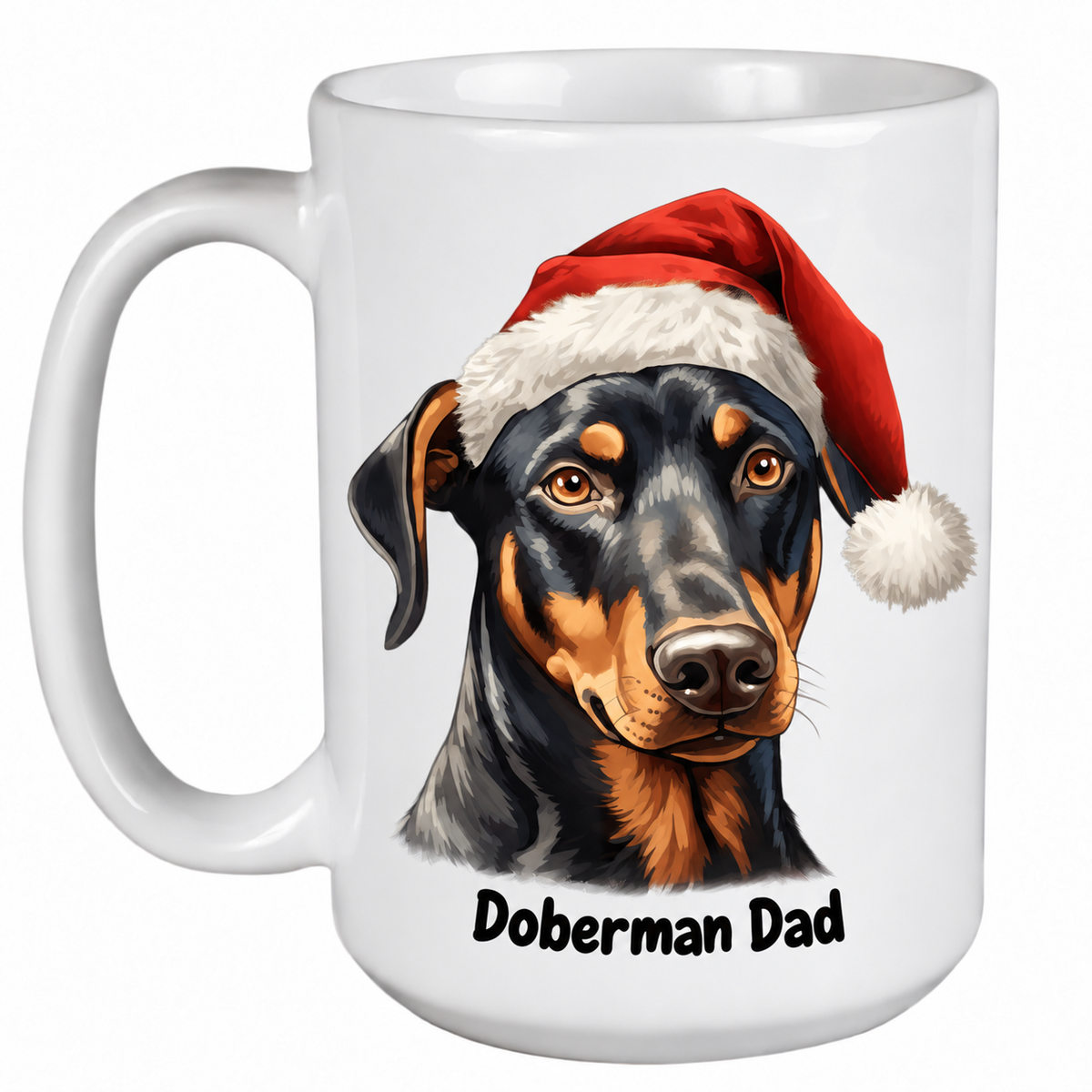 Rescue Roast® Doberman Christmas mug – Dad