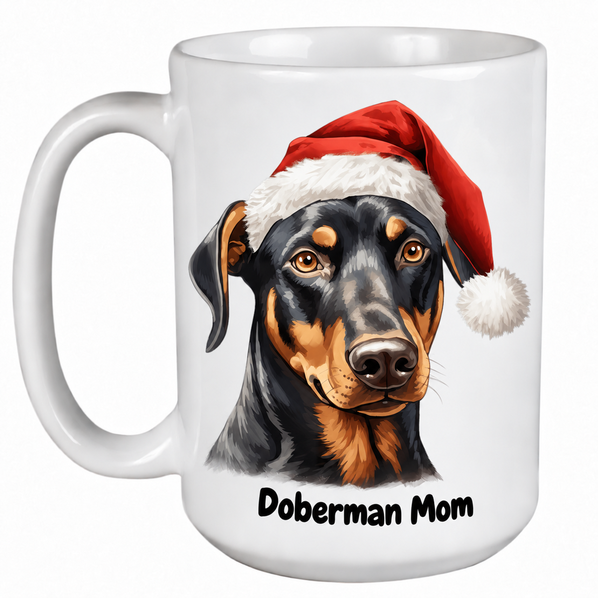 Rescue Roast® Doberman Christmas mug – Mom