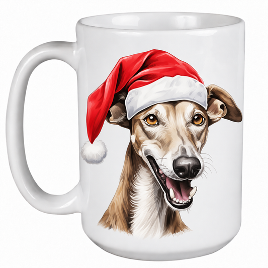Rescue Roast® Greyhound Christmas mug – no text