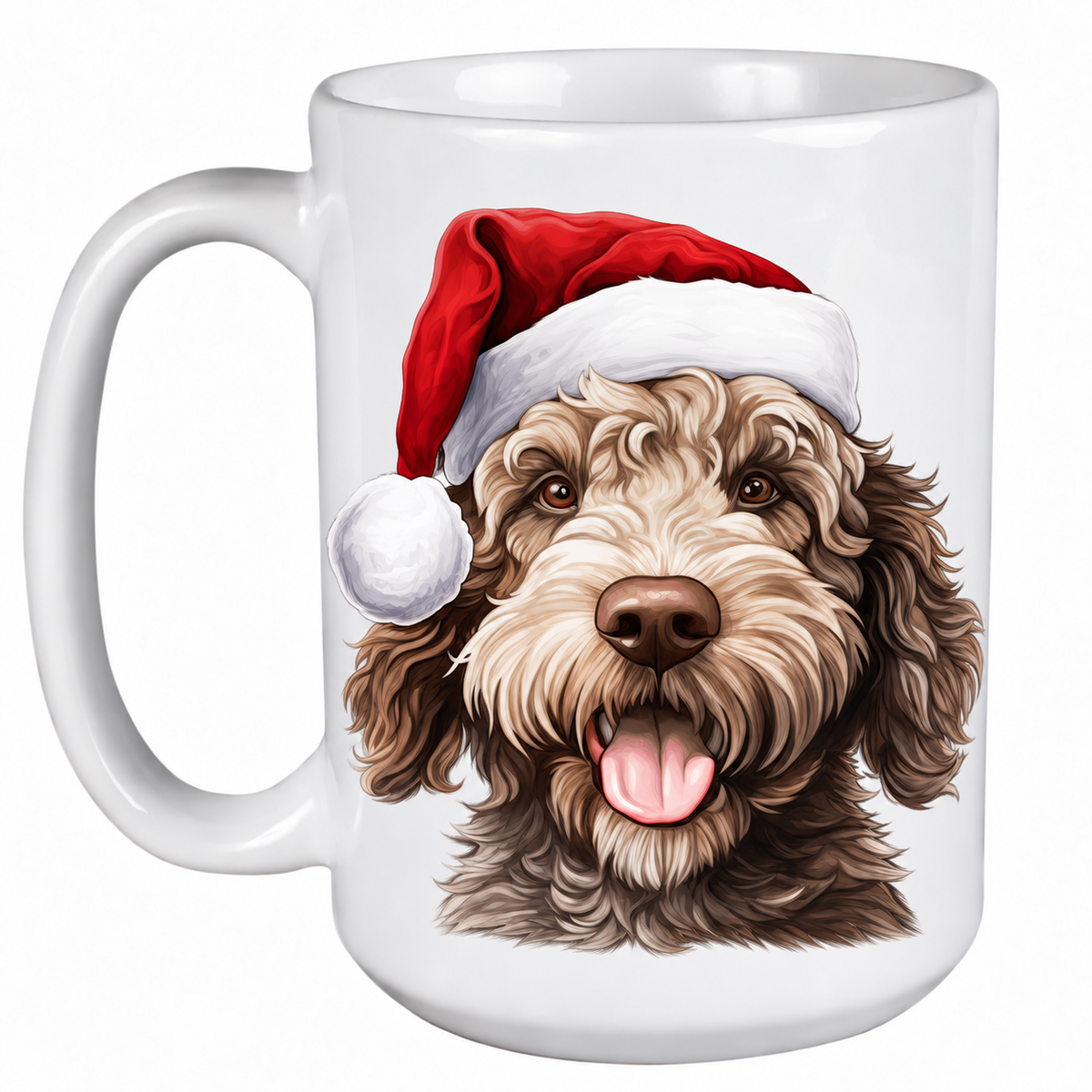 Rescue Roast® Labradoodle Christmas mug – no text