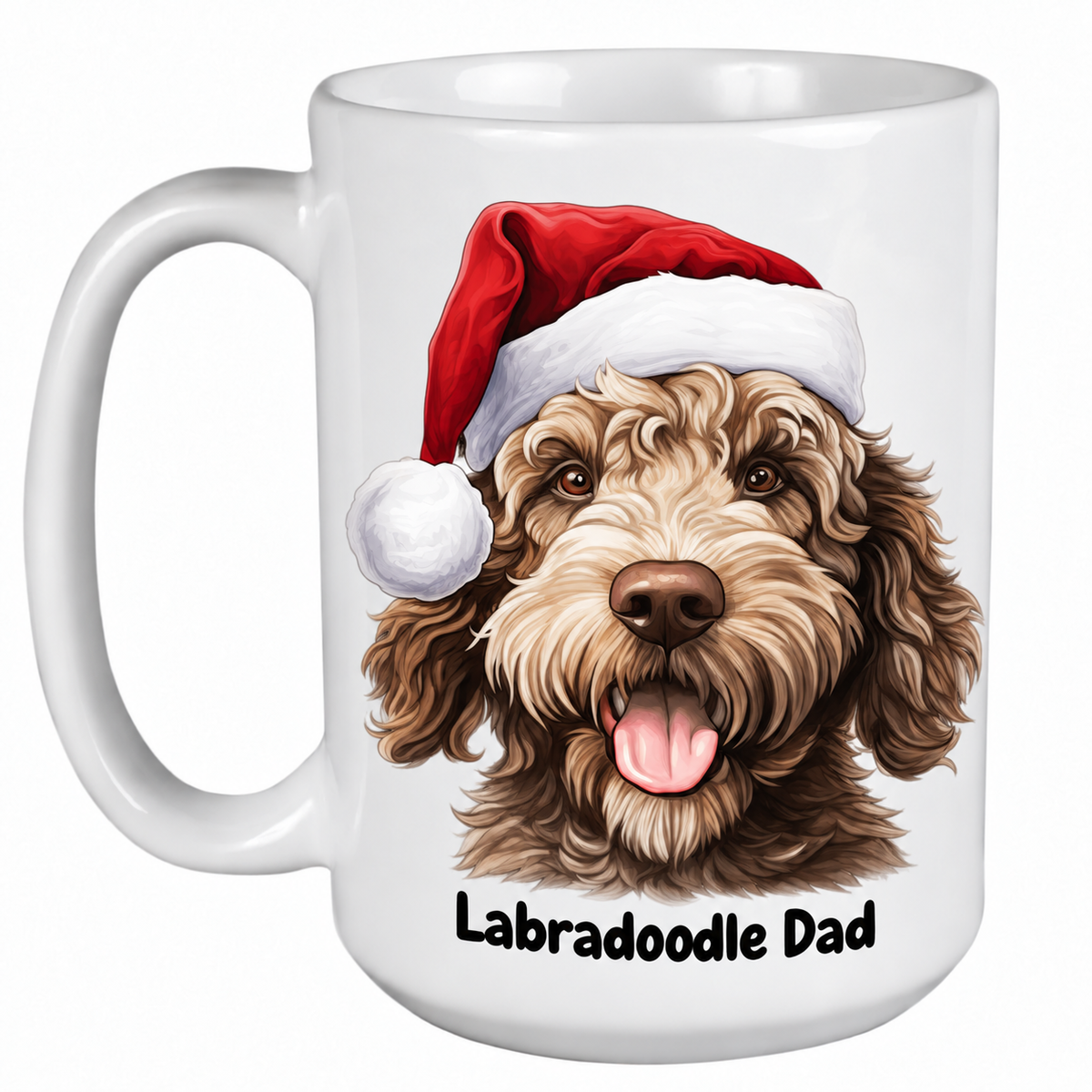 Rescue Roast® Labradoodle Christmas mug – Dad