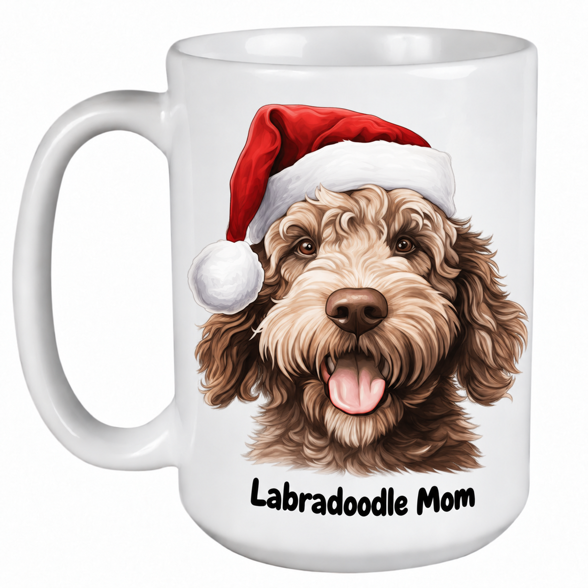 Rescue Roast® Labradoodle Christmas mug – Mom