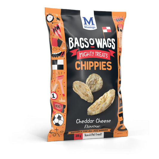 Montego Bags O' Wags Chippies Cheddar Cheese Flavour (28g)