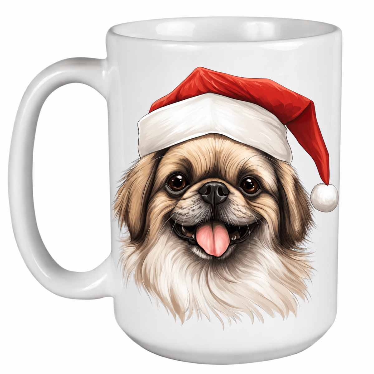 Rescue Roast® Pekingese Christmas mug – no text