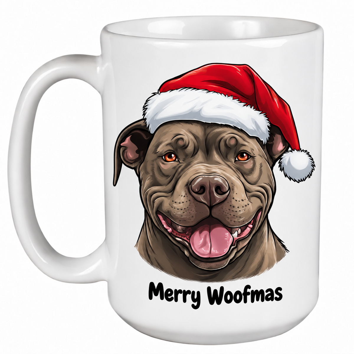 Rescue Roast® Pitbull Christmas mug – Woofmas