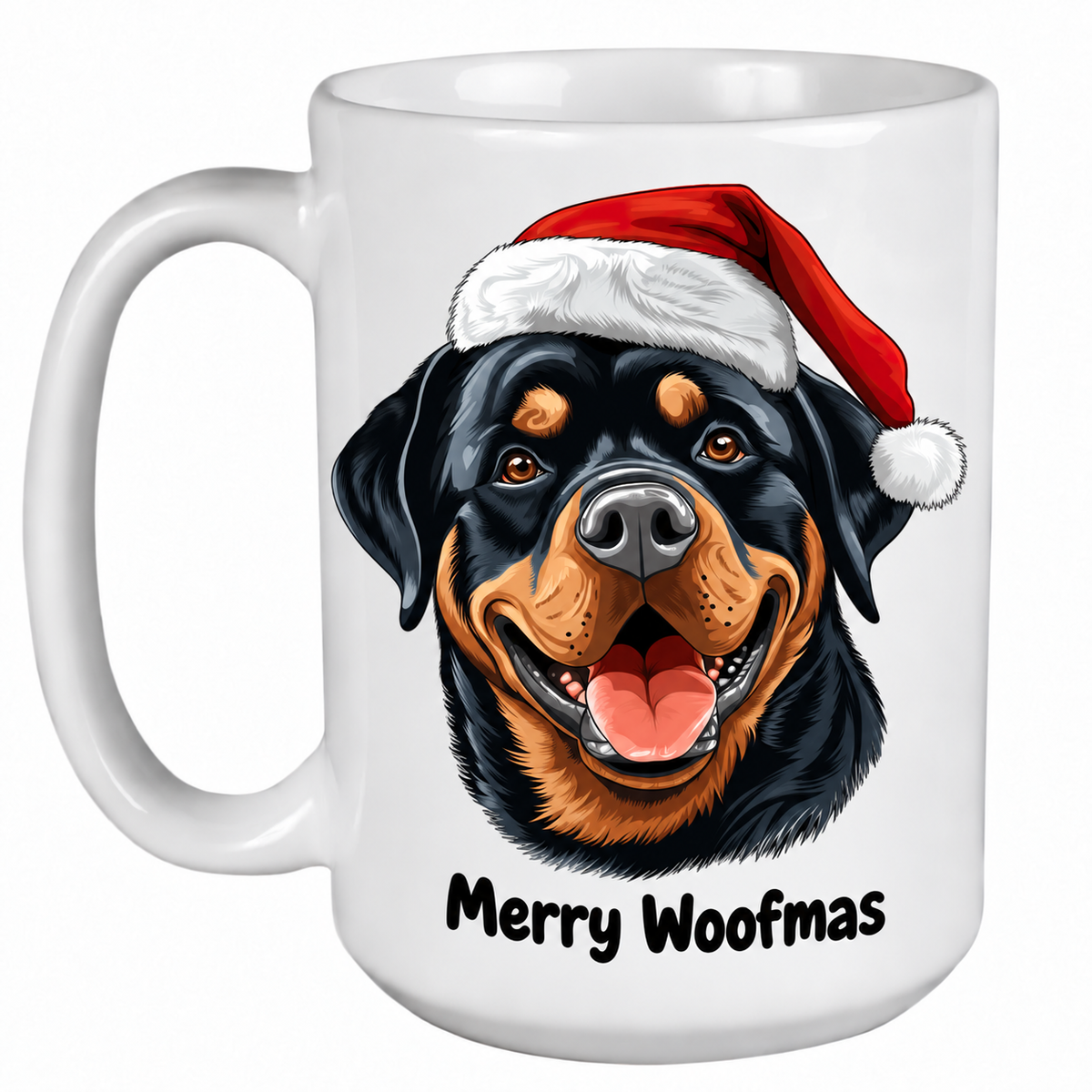 Rescue Roast® Rottweiler Christmas mug – Woofmas