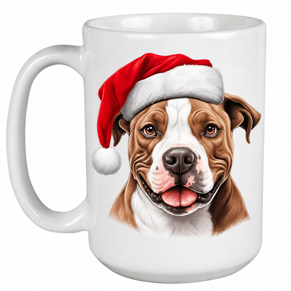 Rescue Roast® Staffie Christmas mug – no text